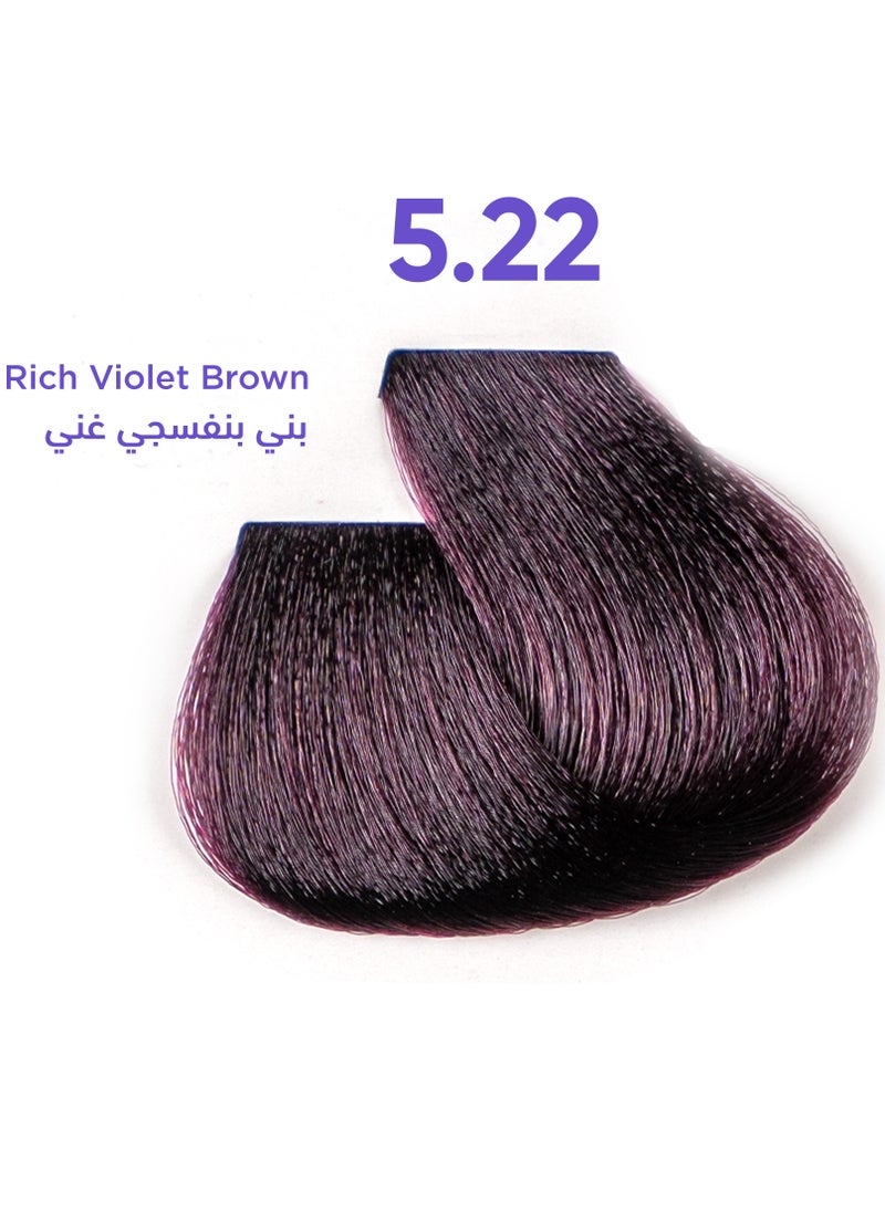 1B - 1B Hair Dye Rich Violet Brown Color 5.22 Tress Tones Tyrosine Enriched 100ML - Image 1