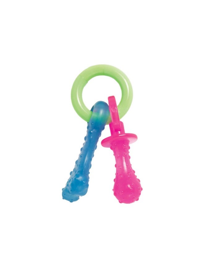Nylabone Puppy Chew Teething Pacifier - Puppy Chew Toy For Teething - Puppy Supplies - Bacon Flavor, Small/Regular (1 Count)  - Image 1