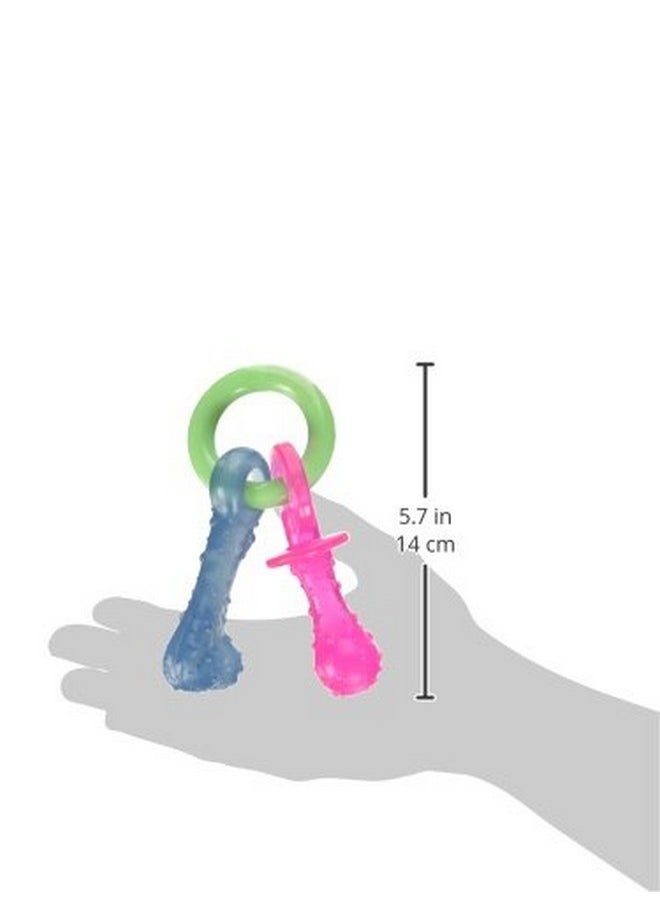 Nylabone Puppy Chew Teething Pacifier - Puppy Chew Toy For Teething - Puppy Supplies - Bacon Flavor, Small/Regular (1 Count)  - Image 3