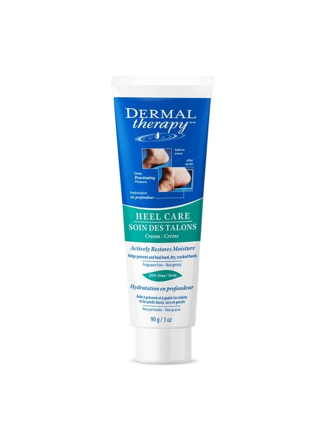 dermal therapy - Heel Care Cream Foot Cream For Dry Cracked Heels Intense Foot Moisturizer With Urea And Aha Foot Lotion And Feet Exfoliator With Nongreasy Formula 3 O.Z. - Image 1