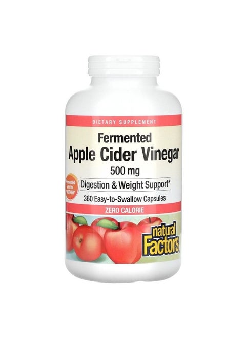 Apple Cider Vinegar Digestion And Circulation Dietary Supplement - 360 Capsules
