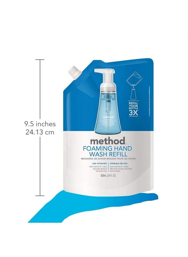 Method Foaming Hand Wash Refill Pouch Sea Minerals 28 Fl Oz (Pack Of 3) - Image 5