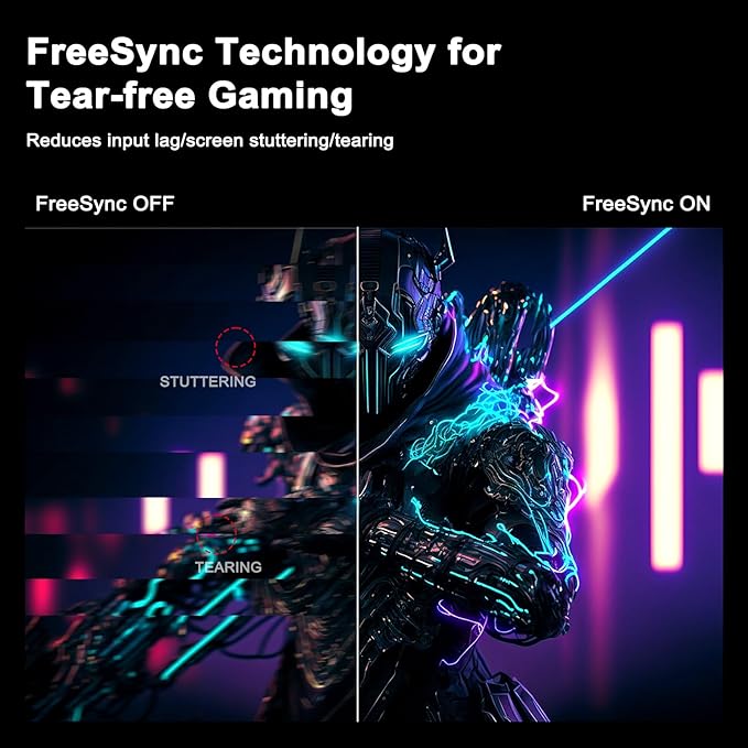 SANSUI 27 Inch WQHD IPS Gaming Monitor 200Hz 1ms Response Time Adaptive Sync HDR Black ES-G27F2Q - Image 4