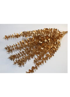 Generic 1 Bunch Artificial Eucalyptus Gold Leaves-A4  - Image 1
