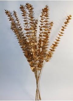 Generic 1 Bunch Artificial Eucalyptus Gold Leaves-A4  - Image 2