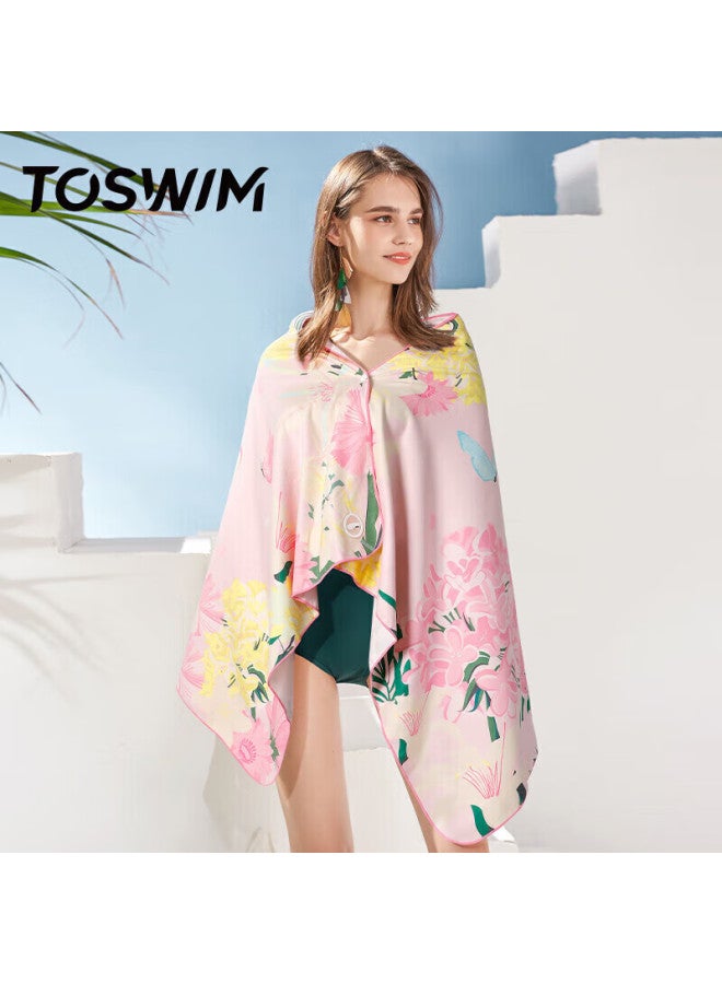 Toswim Quick-drying Bath Towel, Swimming Towel, Sports Fitness Absorbent Towel, Travel Towel, Fast-drying, Cute Pink Memory - Image 3