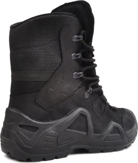 Scooter  Black Nubuck Waterproof Outdoor Long Boot