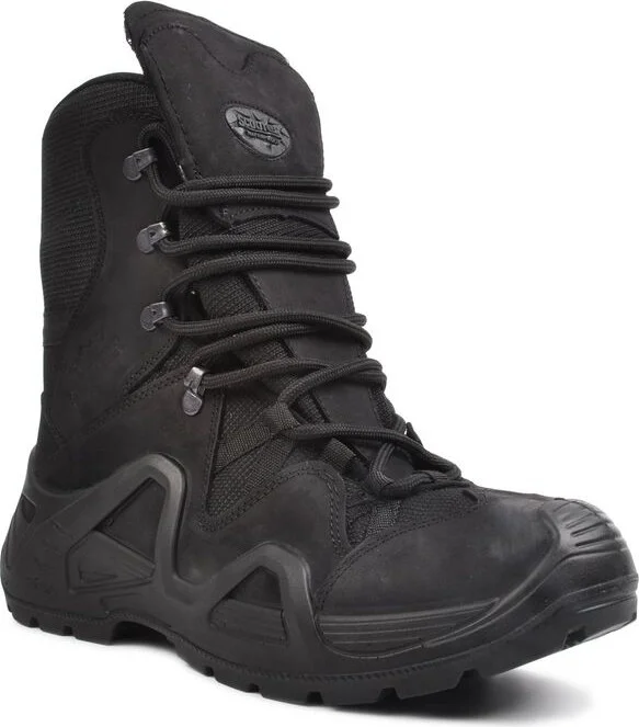 Scooter  Black Nubuck Waterproof Outdoor Long Boot