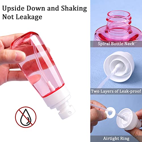 Cosywell Fine Mist Spray Bottle 3.4oz/ 100ml Empty Cosmetic Refillable Travel Containers Plastic Hair Spray Bottle Sprayer for Perfume Skincare Makeup Lotion (3color) - Image 4
