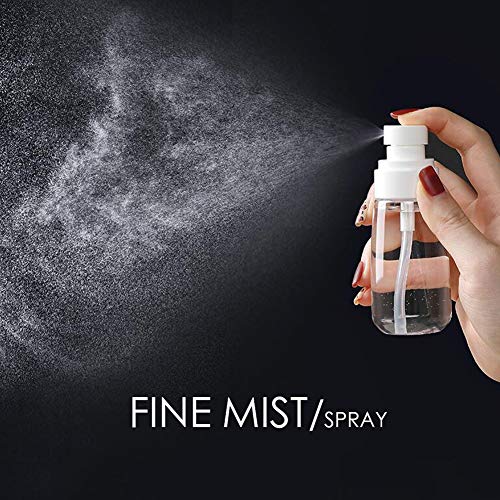 Cosywell Fine Mist Spray Bottle 3.4oz/ 100ml Empty Cosmetic Refillable Travel Containers Plastic Hair Spray Bottle Sprayer for Perfume Skincare Makeup Lotion (3color) - Image 3