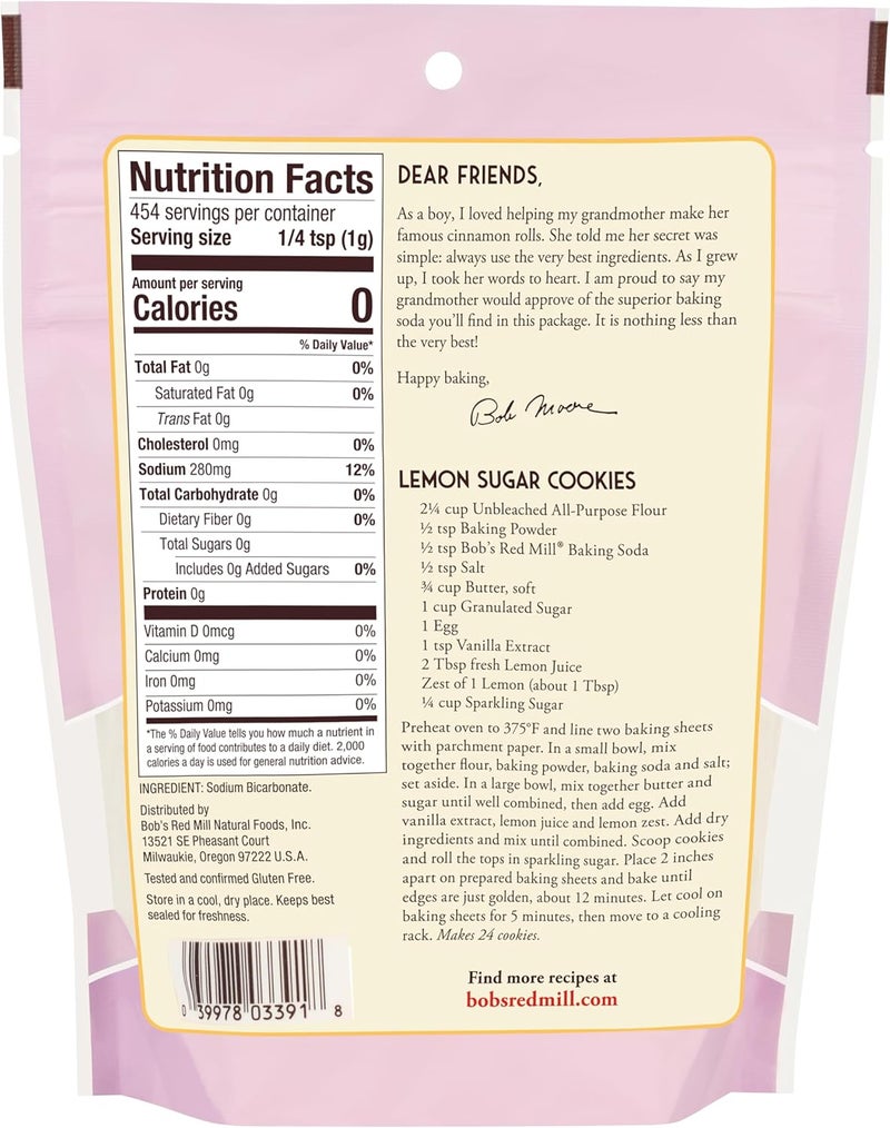 Bob's Red Mill Resealable Baking Soda - 6 Pack - Image 2