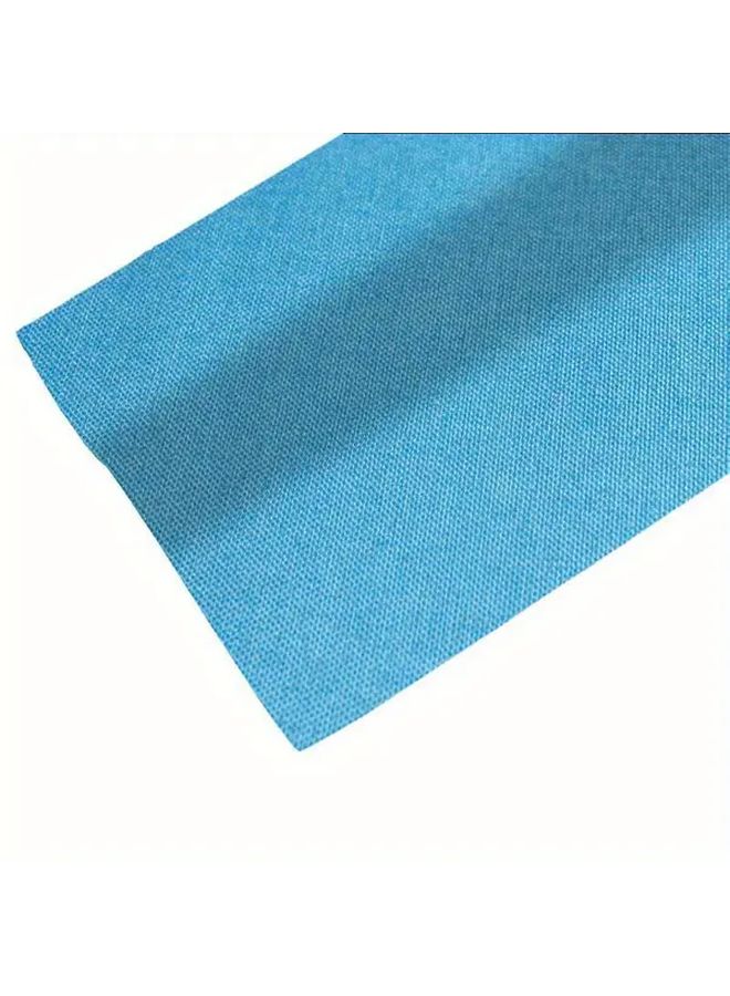 غلاف كتاب كتان أزرق ياقوتي، غطاء نسيجي فاخر واقي، مقاس 7.87 × 196.85 بوصة - Image 1