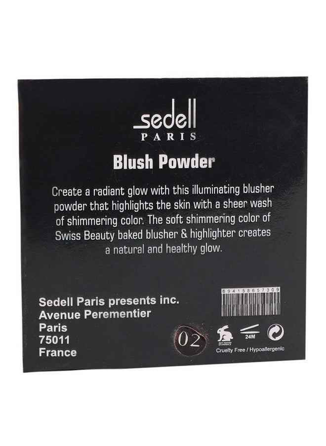 Sedell Single Blush Powder-02, Peach, 8 G  - Image 3