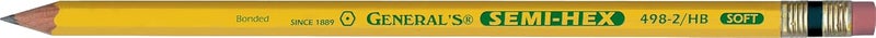 GENERAL'S Semi-Hex Graphite #2 HB Pencils - 12 Count Pack - Image 2