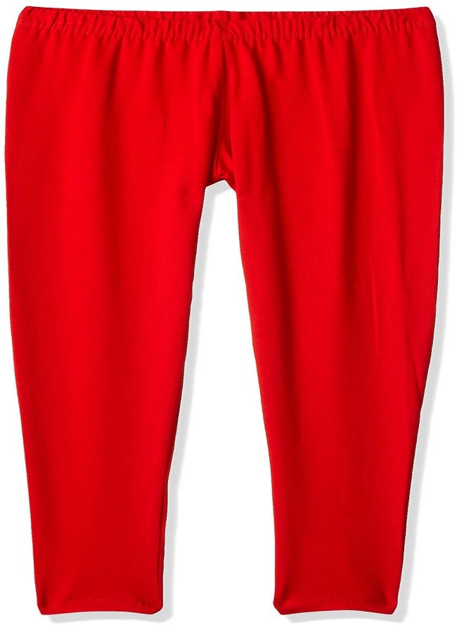 Lyra Girl's Cotton Leggings (Pack of 2) KL_2PC_Red & Maroon_11-12Y - Image 2