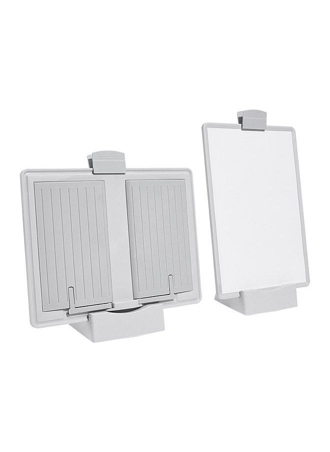 JIELISI Book Stand Holder Portable Multifunctional Magnetic White Board Paper Clipboard Bookstand Reading with Pen Slot Support for Reading Hands Free Student Children Writing Bracket Office Accessories  - Image 1
