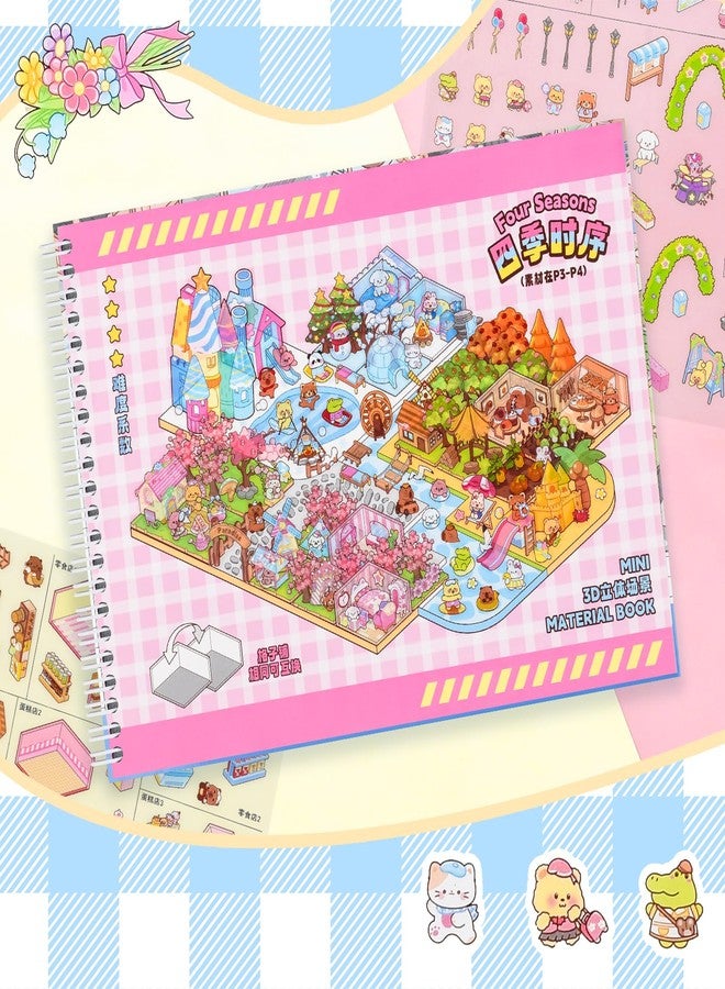 DAPUTOU 10PCS Big Size Stickers Scene Books Scenes Sticker Book - Image 4