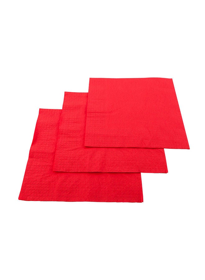 Restaurantware Luxenap 15.5 x 15.3 Inch 2-Ply Dinner Napkins, 1800 Disposable Napkins - Linen Feel, Soft And Absorbent, Red Paper Folded Napkins, Square, For Lunch, Dinner, Or Everyday Use  - Image 4