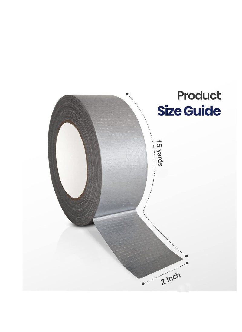 MARKQ 24 Rolls Duct Tape, 2 inches x 15 yards Strong Adhesive Silver Tape for Packing, Kitchen Home, Office, Indoor & Outdoor Use  - Image 2