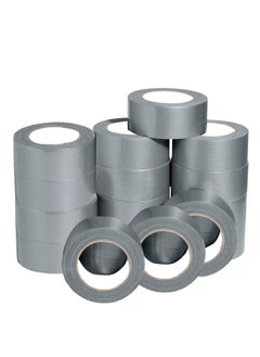 MARKQ 24 Rolls Duct Tape, 2 inches x 15 yards Strong Adhesive Silver Tape for Packing, Kitchen Home, Office, Indoor & Outdoor Use  - Image 1