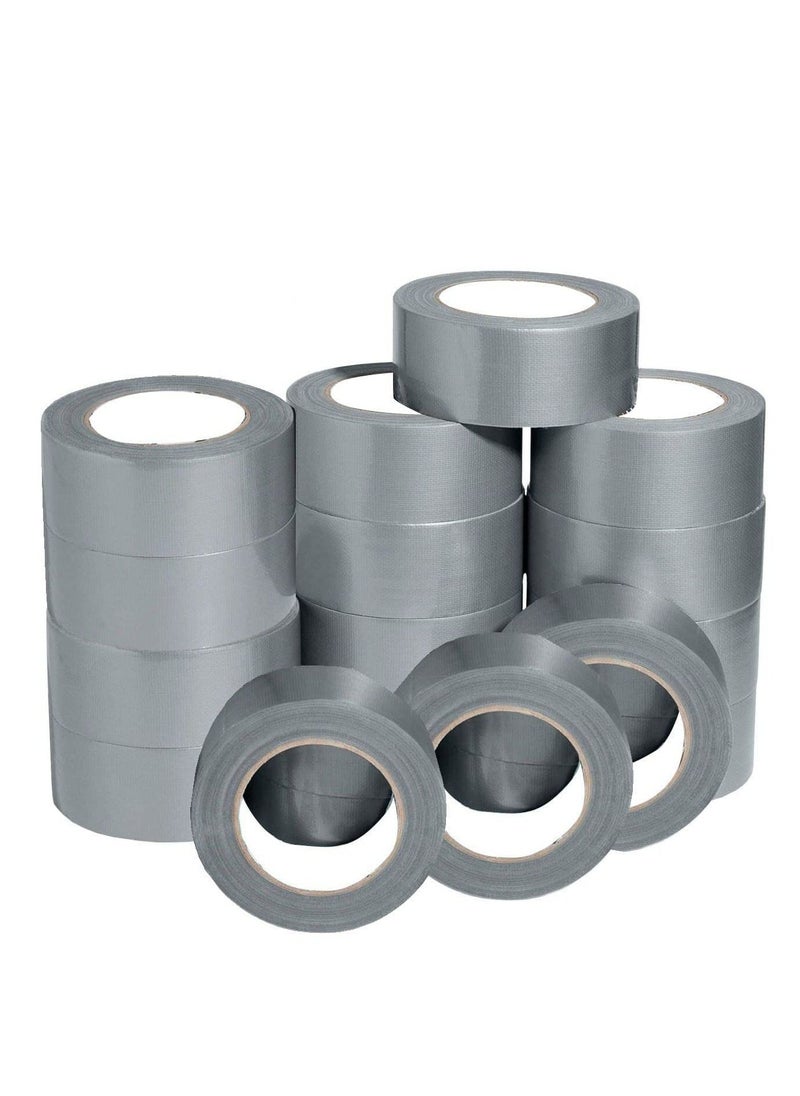 MARKQ 24 Rolls Duct Tape, 2 inches x 15 yards Strong Adhesive Silver Tape for Packing, Kitchen Home, Office, Indoor & Outdoor Use  - Image 1