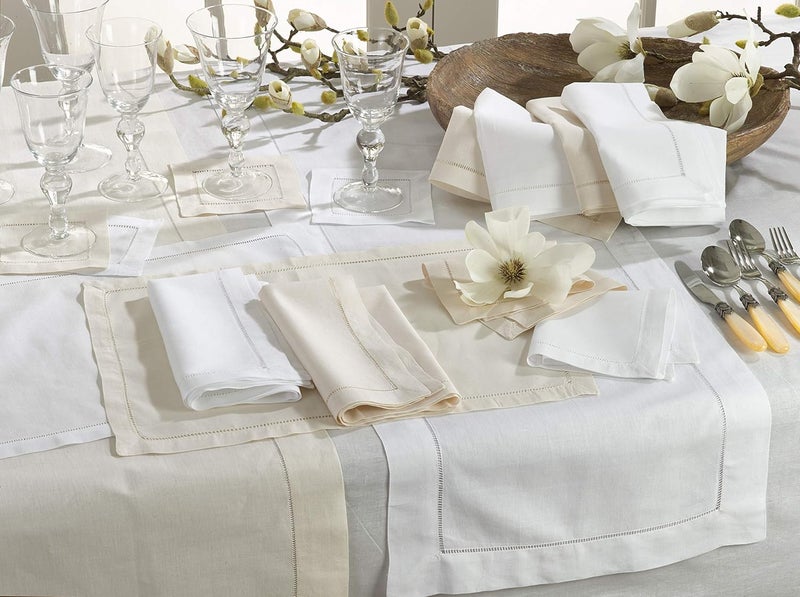 Saro Lifestyle Hemstitched Napkins - Image 2