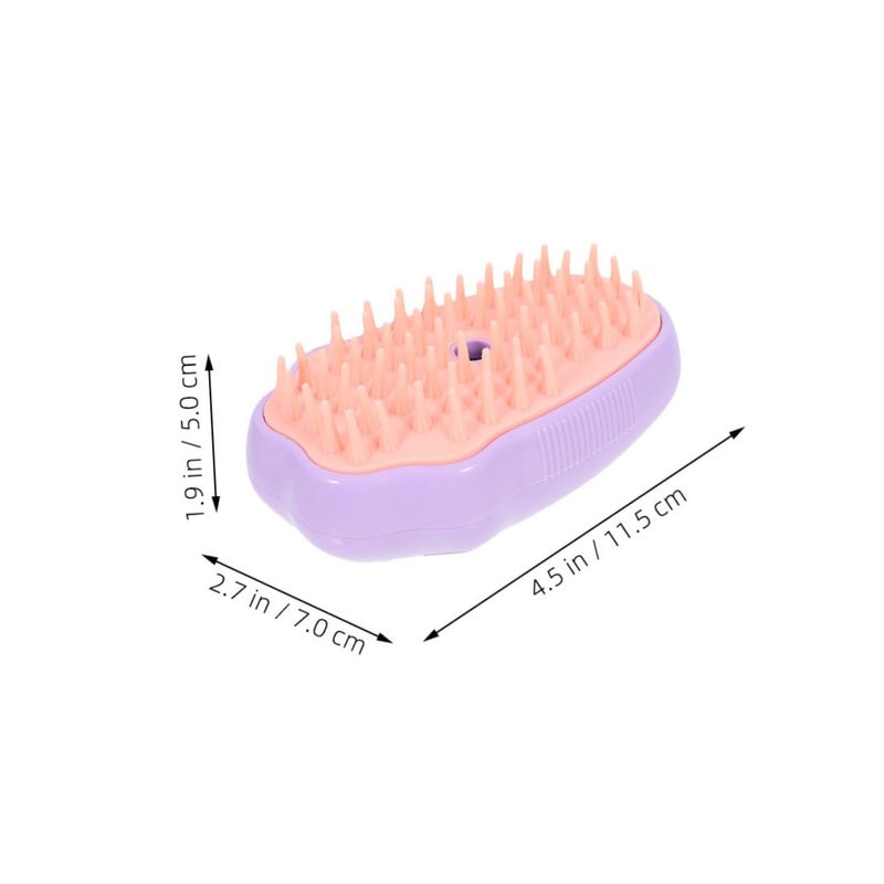 Electric Pet Hair Brush With Steam Function 2Pcs Soft Massage Grooming Tool For Cats And Dogs - Image 3