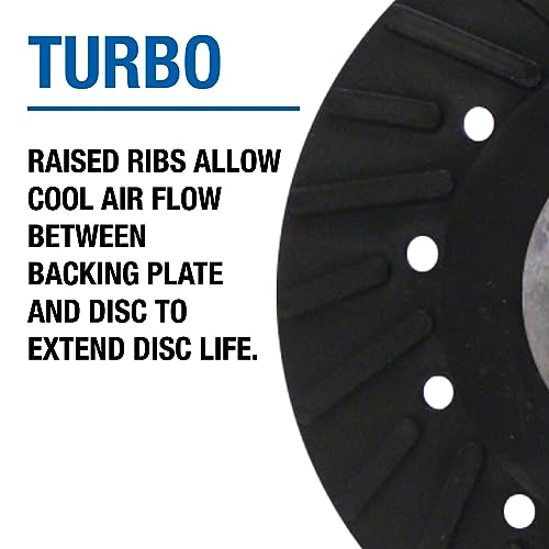 Mercer Abrasives Mercer Industries 326004-4" x M10 x 1.25 Turbo Backing Pad for Fibre Discs - Image 3