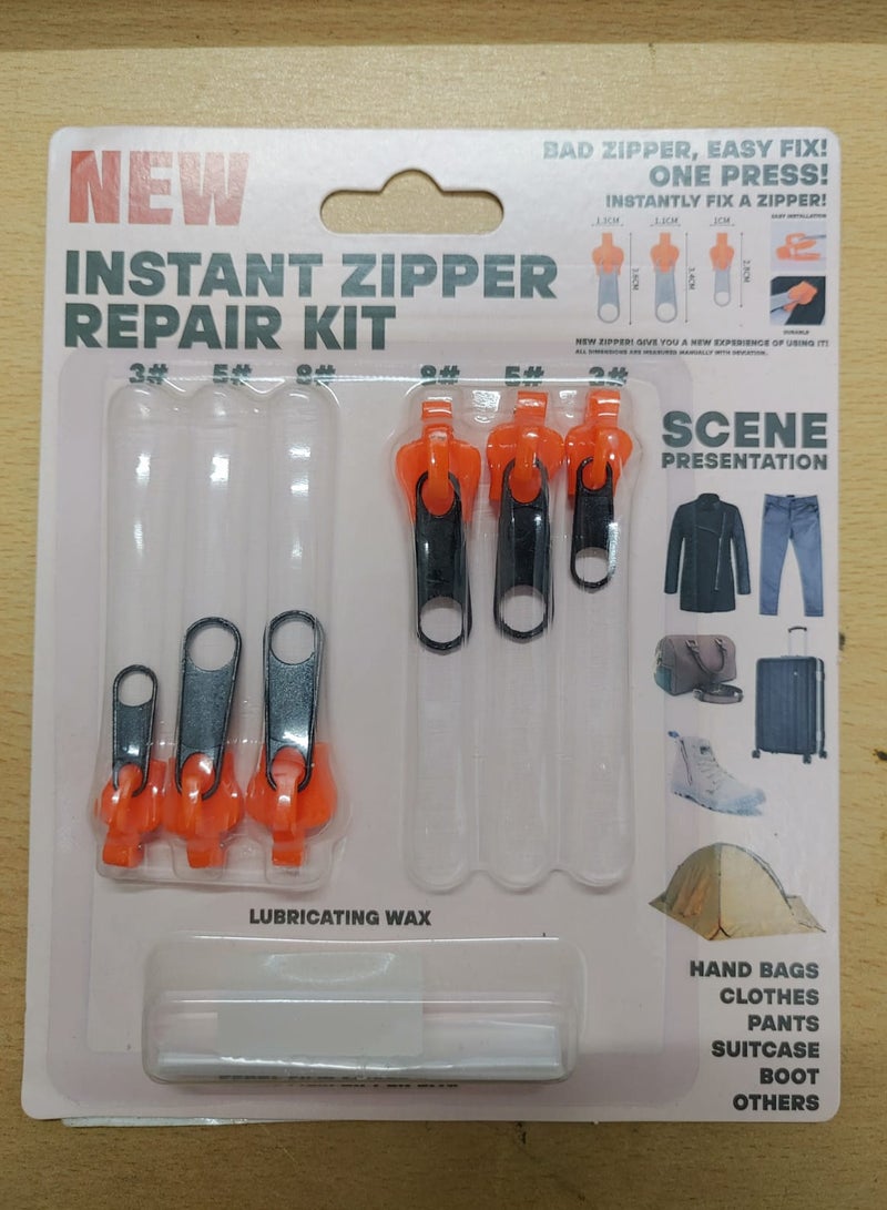 طقم سوست إصلاح سحّاب فوري – إصلاح سحّاب بسرعة وسهولة لجميع الملابس والأمتعة - Image 2