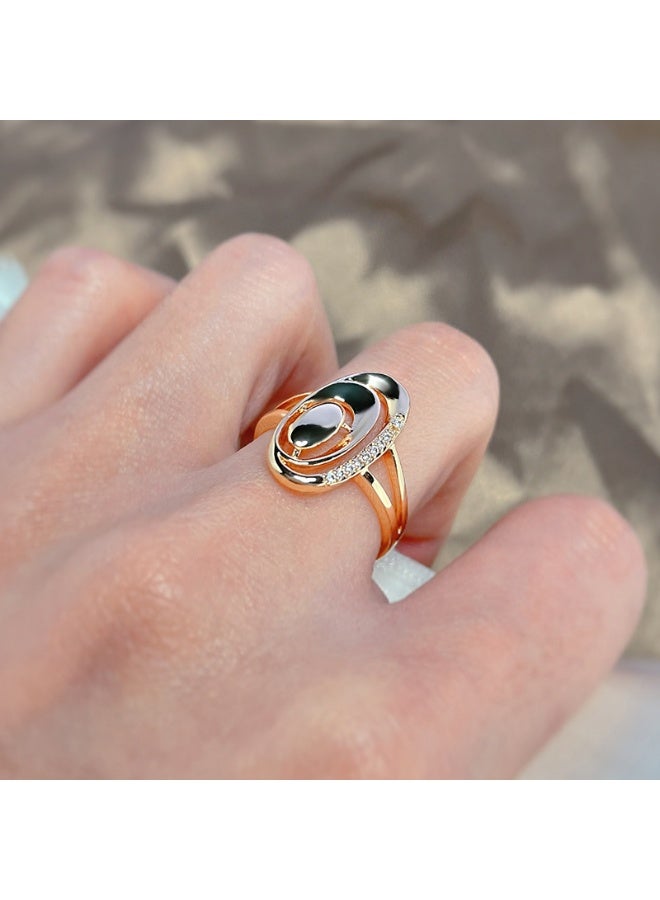 xozgdovg Unique Vintage Style Oval Ring  - Image 3