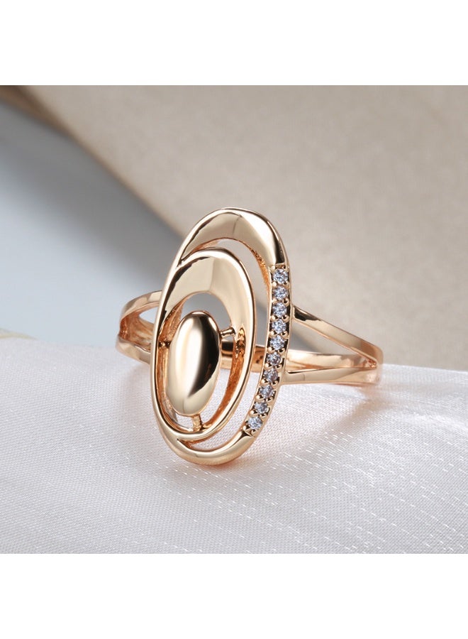 xozgdovg Unique Vintage Style Oval Ring  - Image 2