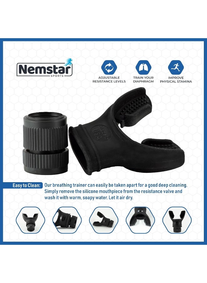 Nemstar - Nemstar Breathing Exercise Device - Lung Exerciser Device for Upgrading Your Lung Capacity - Inspiratory Muscle Trainer for Enhancing Performance - Lung Breathing Exerciser for Training - o2 Trainer - Image 1