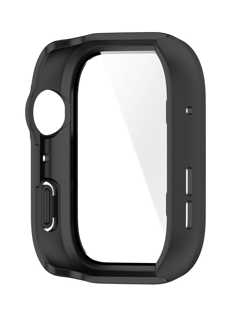 Case for Huawei Watch Fit 4,PC Shell Tempered Glass Integrated Design,Anti Fall and Scratch Resistant,High-definition and Transparent,Black  - Image 5