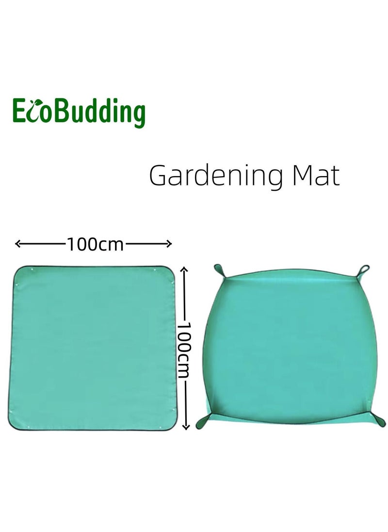 EcoBudding - Eco Budding Garden Set-Set of Tools with 1PCS garden mat, 2 PCS bamboo trellis ,1 PAIR garden gloves and 1 PCS high-grade outdoor garden shovel-Ideal Gardening Gifts - Image 1