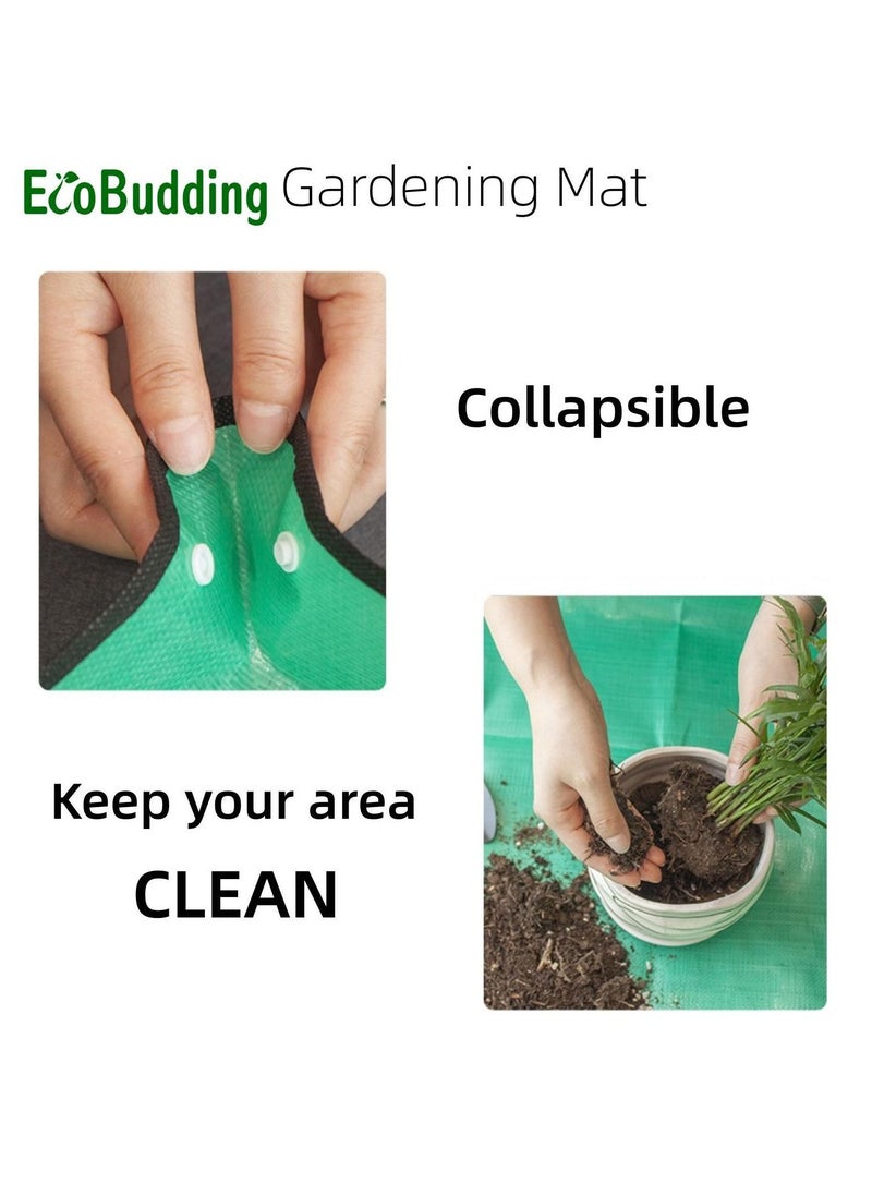 EcoBudding - Eco Budding Garden Set-Set of Tools with 1PCS garden mat, 2 PCS bamboo trellis ,1 PAIR garden gloves and 1 PCS high-grade outdoor garden shovel-Ideal Gardening Gifts - Image 1