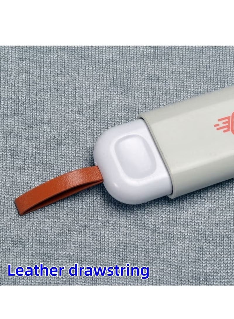 Portable Pill Box 2-Pack, Pull-Out Design Leather Pull Cord, Household Portable Small Pill Box One Day Sub-Package Pill Box Elderly Carry With Sub-Pill Box Mini Pill Sub-Package Box, Beige & Grey - Image 4