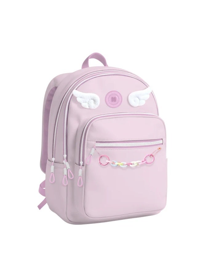 Pause Angel Wings Backpack, 19-inch, Pink