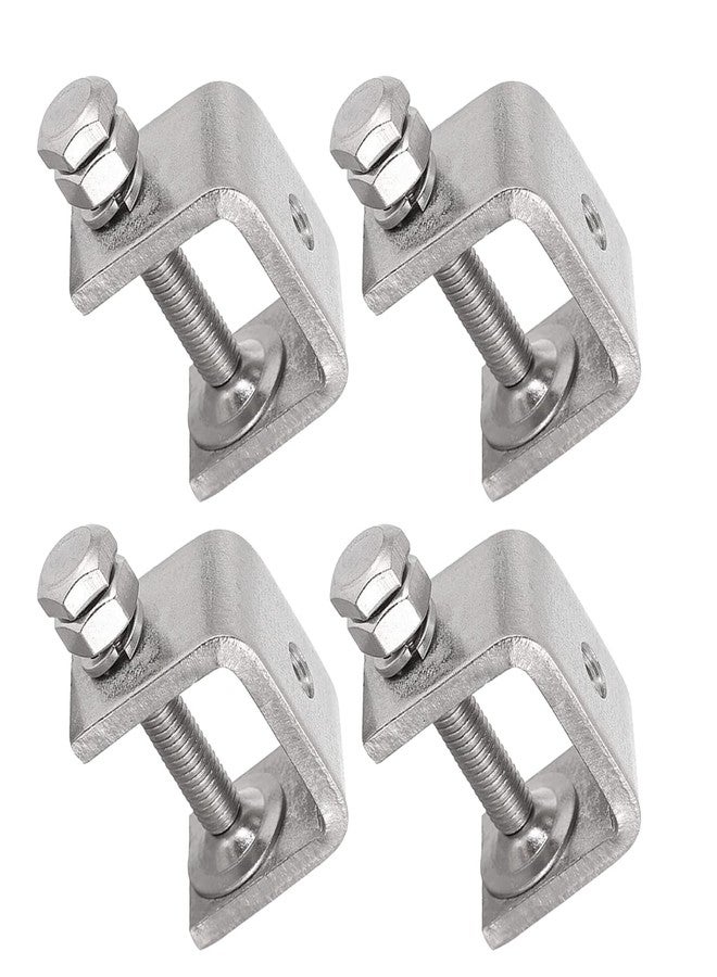 luluxing 4Pcs 304 Stainless Steel C Clamp Tiger Clamp Woodworking Clamp Heavy Duty C-clamp With Wide Jaw Openings - Image 1