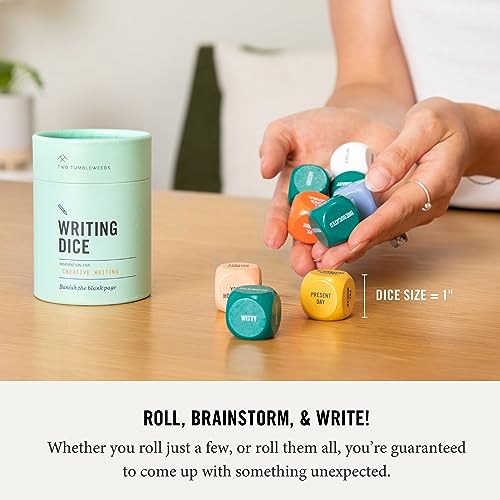 Two Tumbleweeds Writing Dice - Creative Writing Game for Adults, Writers & Teachers - Set of 9 Dice for Story Inspiration - Gifts for Writers - 1+ Players - Image 4