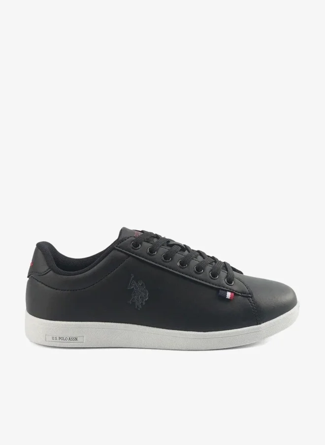 يو اس بولو اسن U.S. Polo Assn. FRANCO GLB 5PR Women’s Black Casual Sneakers | Classic Lace-Up Everyday Shoes