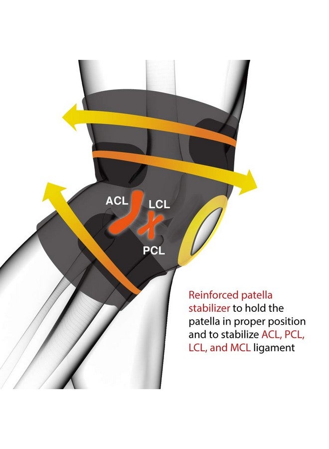 Bracoo Breathable Neoprene Knee Support, One Size, Black,Manufactured by: Yasco - Image 5