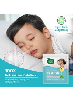 Mother Sparsh Natural Vapour Patches For Kids With Eucalyptus Oil, Peppermint Oil & Thymol Crystal (Camphor Free) | Quick Relief From Runny Nose & Nasal Congestion | Lasts Upto 8 Hrs-(Pack Of 5)  - Image 2