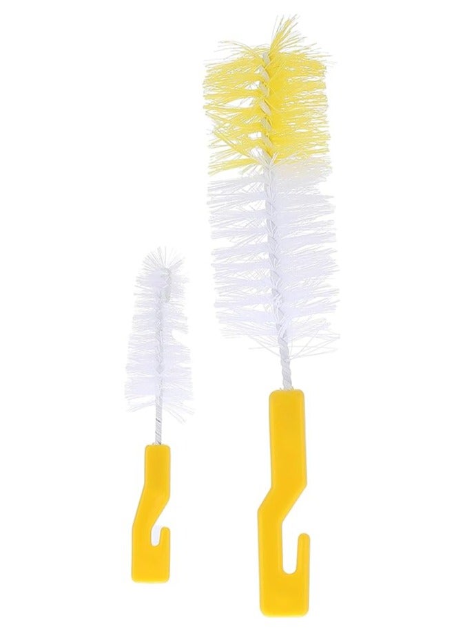 لا فروتا فرشاة تنظيف زجاجة الرضاعة و حلمة البيبرونة من لافروتا اللون الأصفر