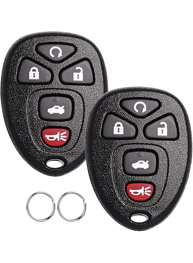 مفتاح بديل لسيارة شيفروليه ماليبو موديلات 2004 و2005 و2006 و2007 و2008 و2009 و2010 و2011 و2012 وكوبالت وبونتياك جي5 وجراند بريكس وبيوك ألور ولاكروس وساتورن وأورا سكاي، بنظام دخول بدون مفتاح وجهاز تحكم عن بعد، Kobgt04A (عبوة من قطعتين) - Image 1