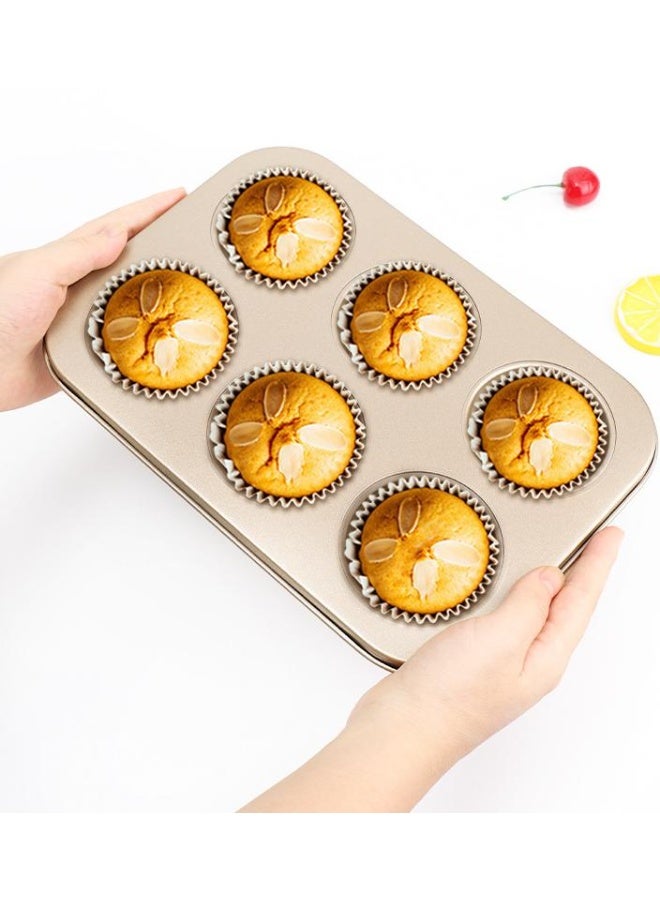 Muffin Pan 12-Cup, Stainless Steel Cupcake Pan Metal Muffin Baking Tins for Oven, Easy Clean, Non-toxic, Dishwasher Safe - Image 2