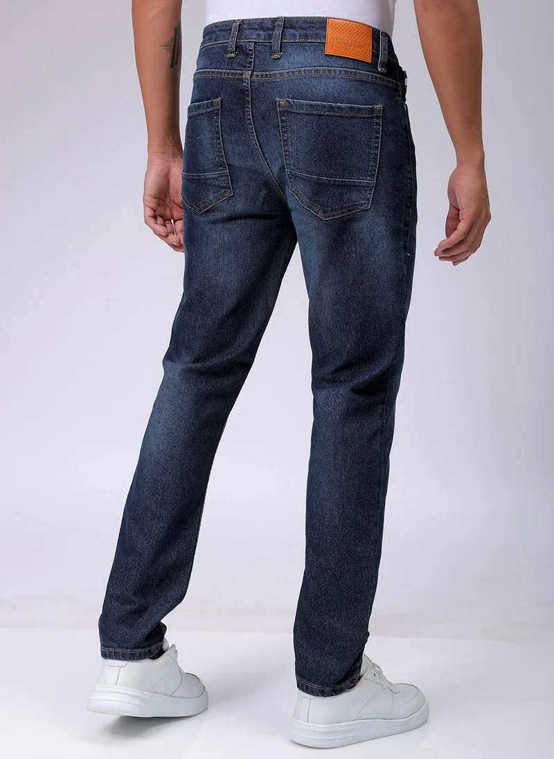 The Indian Garage Co Men Slim Fit Solid Mid-Rise Stretchable Jeans