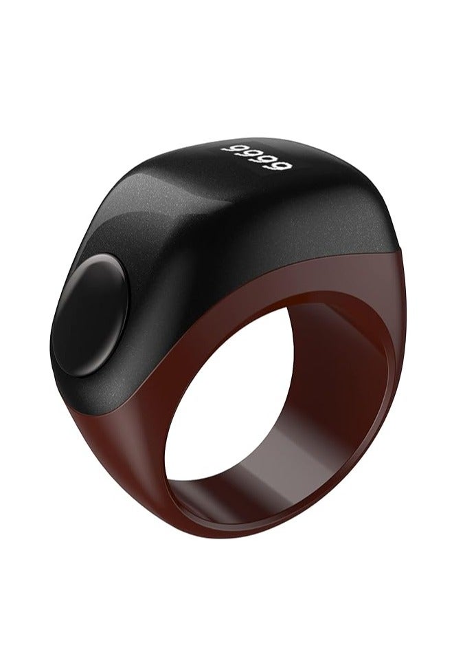 iQIBLA Zikr Flex Smart Ring Tasbih Counting With 3 Compatible Sizes 18mm, 20mm and 22mm - Redish - Image 1