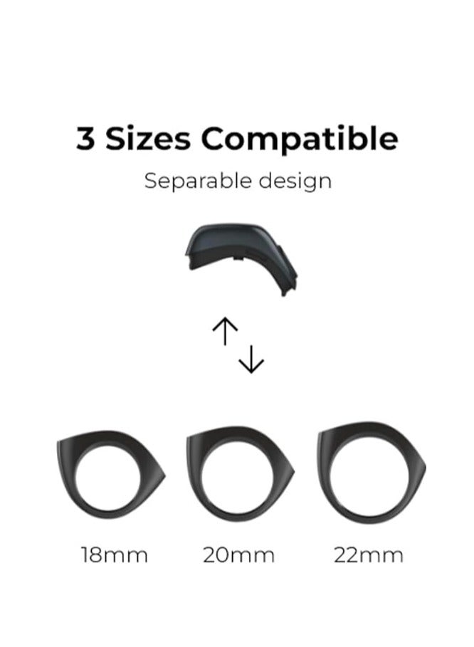 iQIBLA Zikr Flex Smart Ring Tasbih Counting With 3 Compatible Sizes 18mm, 20mm and 22mm - Redish - Image 2