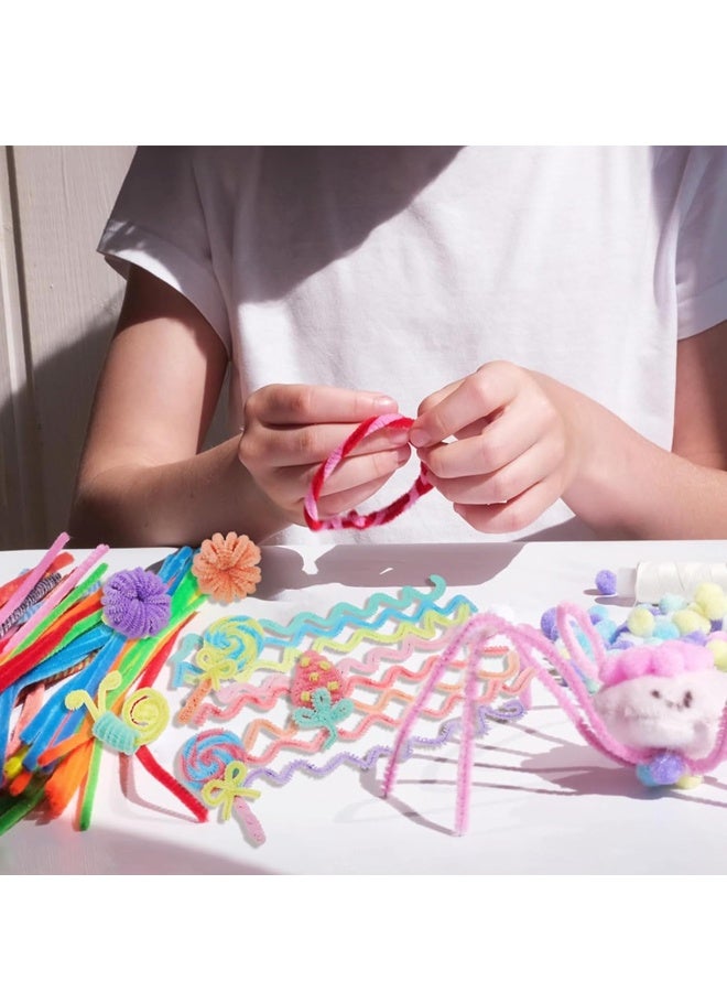 200 قطعة من منظفات الأنابيب الملونة - منظفات أنابيب بألوان الماكرون، سيقان الشنيل للأعمال اليدوية، سيقان الشنيل للفنون المنزلية للأعمال اليدوية - Image 4