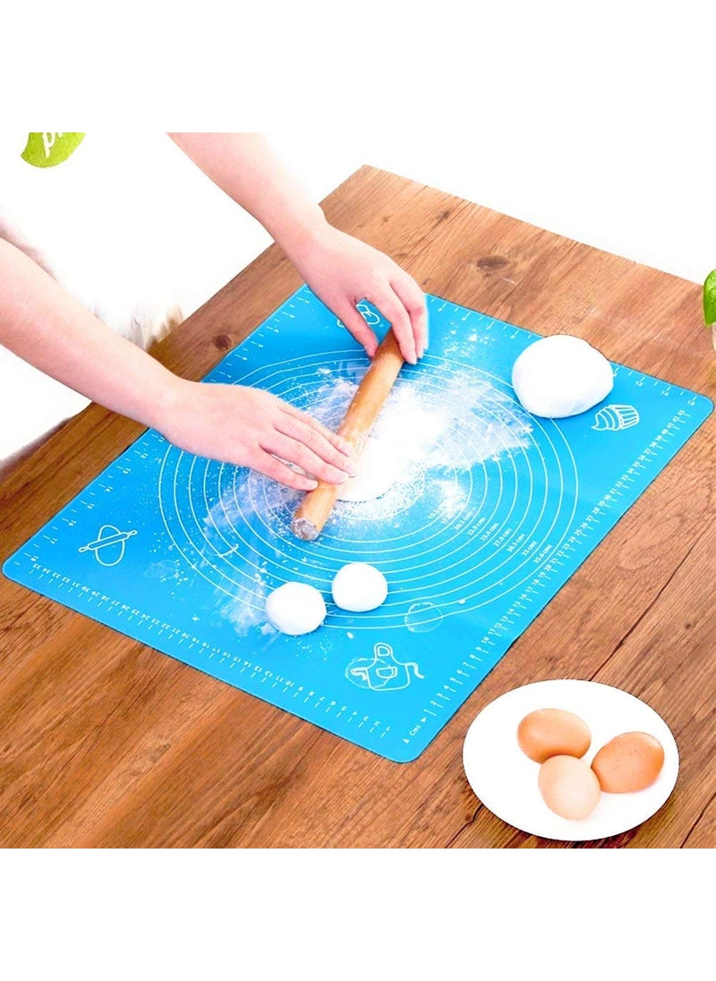 KBDev KBDev Non Stick Fondant Mat Liner Heat Resistance Table Placemat Pad Pastry Board Reusable BPA Free Random Color  - Image 4